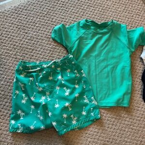 Wonder Nation‎ Kids Boys Palm Tree Swim Set Size 3T